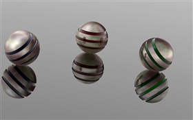 Три 3D шарики