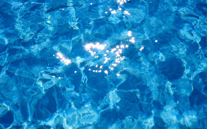 Вода, боке, синий, солнечный свет обои,s изображение