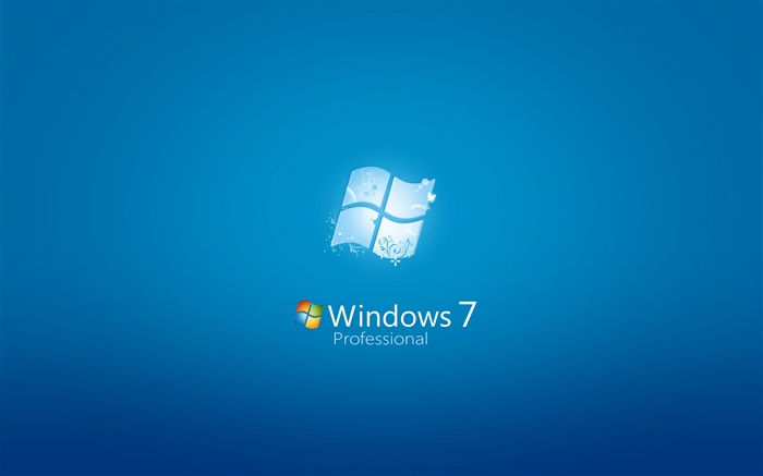 Windows 7 Профессиональная, синий фон обои,s изображение