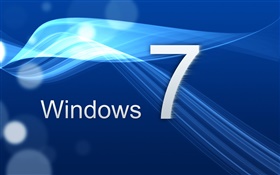 Windows 7, синяя кривая HD обои
