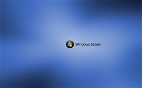 Windows Seven, синий блики HD обои