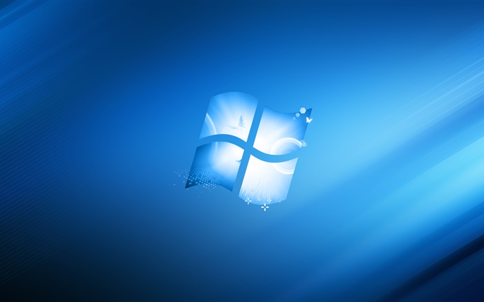 Логотип Окна, синий стиль фона обои,s изображение