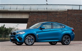 2 015 BMW X6M ZA-Spec F16 синий внедорожник автомобиль HD обои