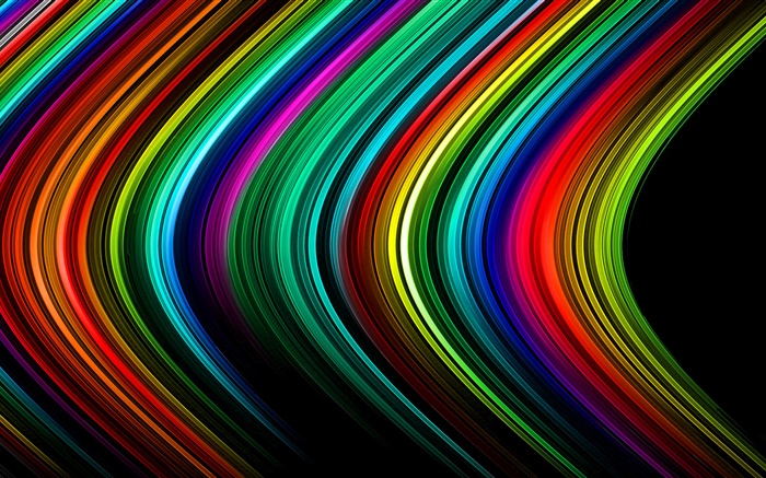 Абстрактные линии, полосы, разноцветные, свет, лучи, обои,s изображение