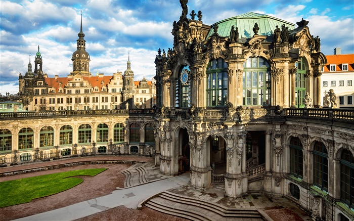 Дрезден, Альтштадт, Германия, город, здания обои,s изображение