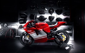 Ducati красный мотоцикл HD обои
