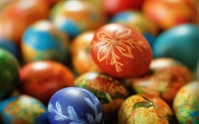 Пасхальные яйца, красочный HD обои