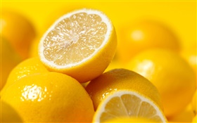 Фрукты макро, лимоны HD обои