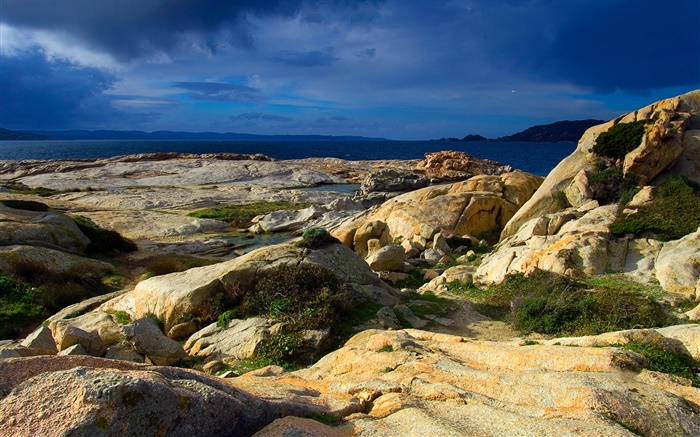 Сардинский скалы, море обои,s изображение