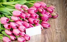 Розовые тюльпаны, букет цветы