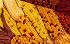 Векторные изображения, кукуруза крупным планом