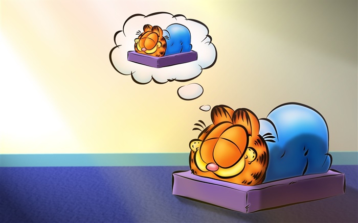 Гарфилд спит, аниме обои,s изображение
