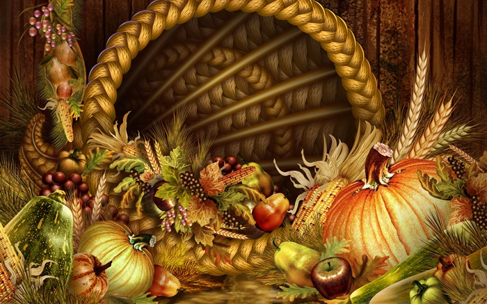 Благодарения тематические, овощи и фрукты обои,s изображение
