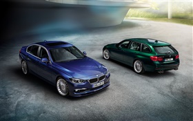 2013 Alpina BMW 3-Series F30 F31 автомобили, синие и зеленые HD обои