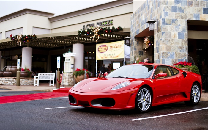 Ferrari F430 красный суперкар, ул обои,s изображение