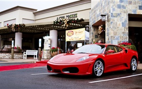 Ferrari F430 красный суперкар, ул