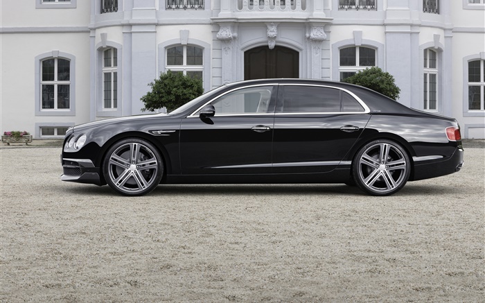 2015 Bentley Continental черный автомобиль вид сбоку обои,s изображение