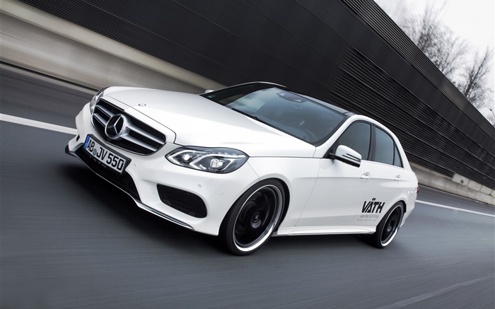 2015 Mercedes-Benz E-класса белый Скорость автомобиля обои,s изображение