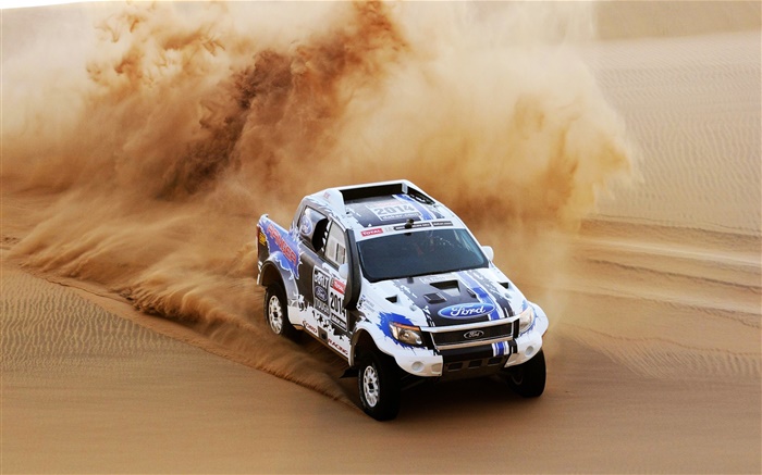 Форд внедорожник автомобиль, ралли Дакар, дюна, грязь обои,s изображение