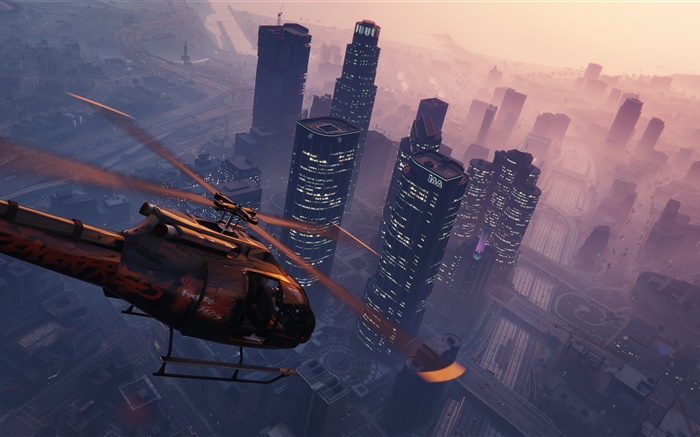 Grand Theft Auto V, GTA 5, PC игры, вертолет обои,s изображение