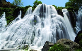 Армения, водопады, ручей, камни HD обои