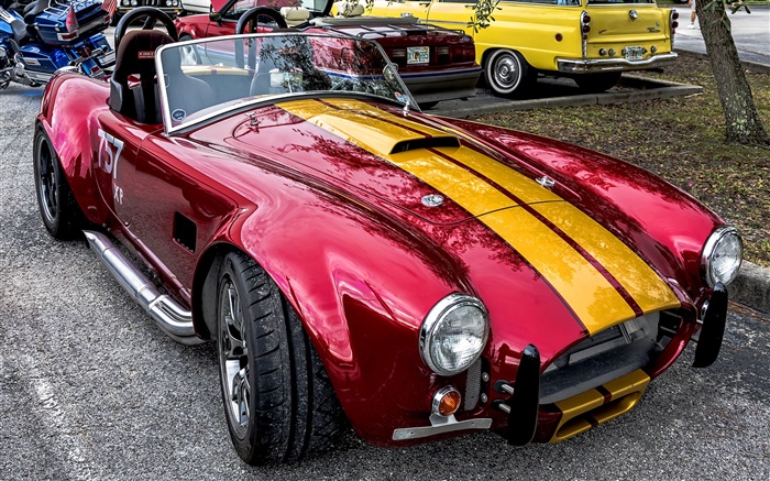 классический автомобиль вид спереди Cobra обои,s изображение