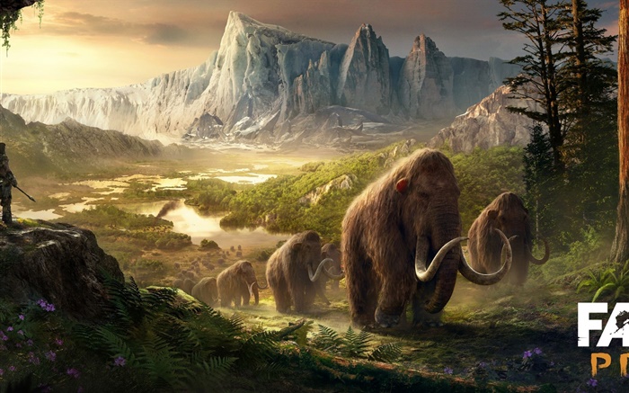 Far Cry: Primal, мамонты, древние обои,s изображение