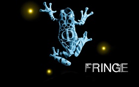 Fringe, лягушка, творческий, черный фон