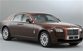 Rolls-Royce Ghost коричневый роскошный автомобиль