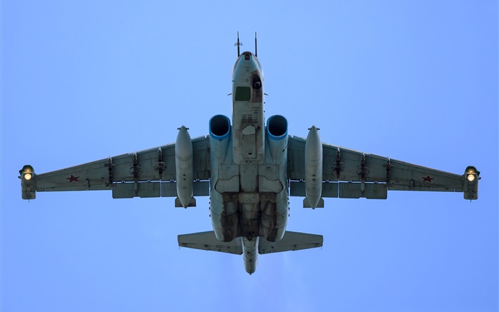Су-25, дозвукового полета истребитель, вид снизу обои,s изображение