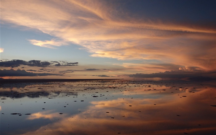 Закат, закат, Уюни Солт-Лейк обои,s изображение