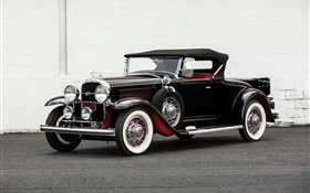 1931 Buick Series 90 Roadster, черный цвет HD обои
