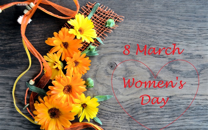 8 марта, Международный женский день, герберы цветы, любовь сердца обои,s изображение