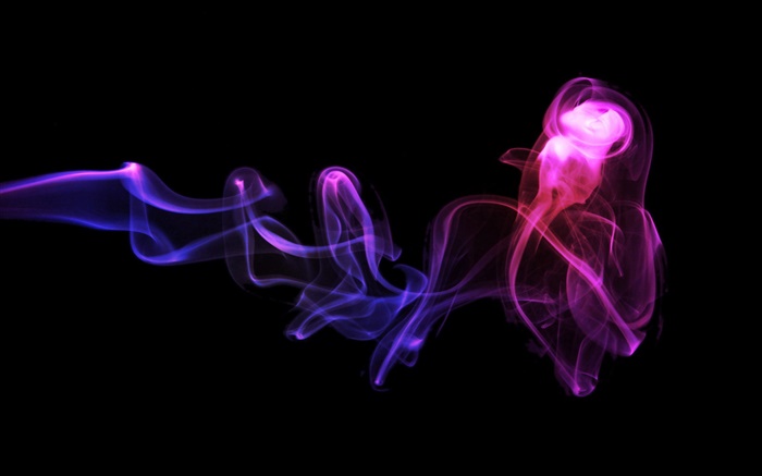 Абстрактный дым, фиолетовый и синий обои,s изображение