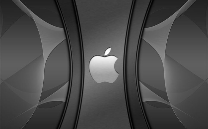Apple, логотип, фон металла обои,s изображение