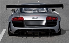 Audi R8 вид сзади суперкар
