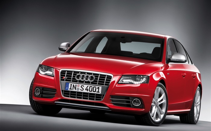 Audi S4 красный автомобиль обои,s изображение