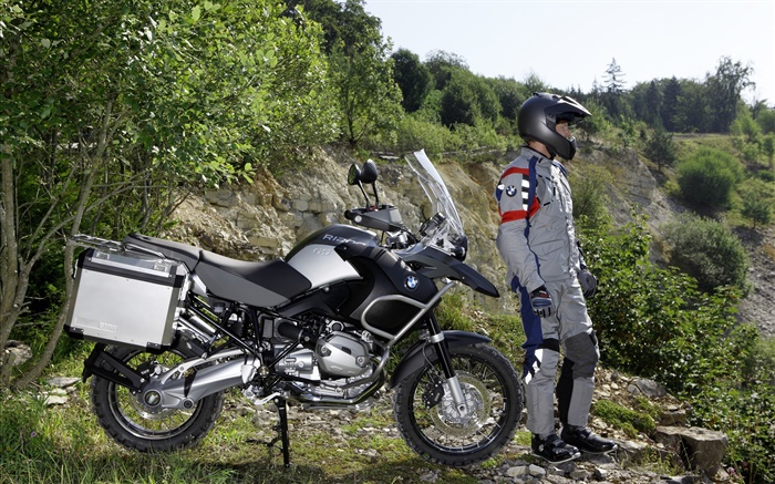 BMW R1200 GS мотоцикл и драйверы обои,s изображение