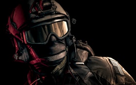 Battlefield 4, солдат, шлем, очки HD обои