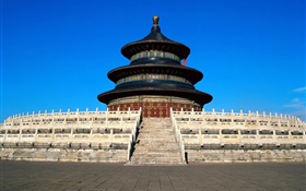 Пекин Запретный город, башня, лестница HD обои
