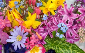 Букет цветов, много видов, красочные HD обои