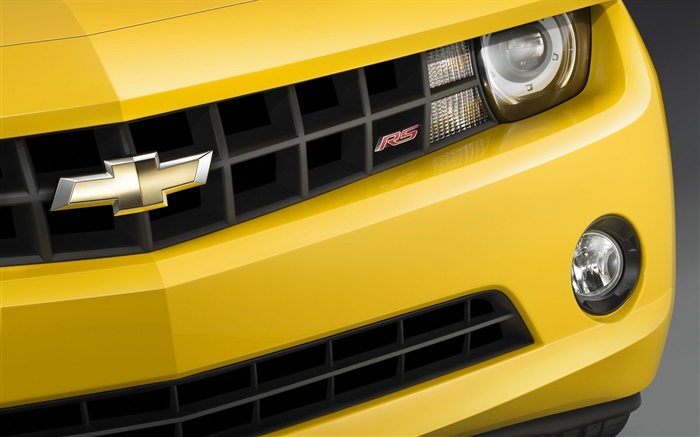 вид спереди желтый автомобиль Chevrolet RS обои,s изображение