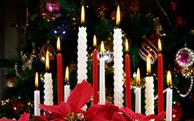 Рождество, свечи, фонари