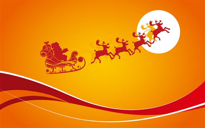 Рождество тематические фотографии, оранжевый фон, луна, вектор обои,s изображение