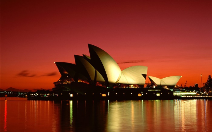 Город ночью, Сидней, Австралия обои,s изображение