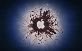 Креативные фотографии, соблазнительная, белый логотип компании Apple HD обои