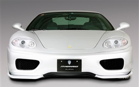 Ferrari F430 белый суперкар вид спереди