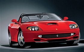 Ferrari красный кабриолет автомобиль