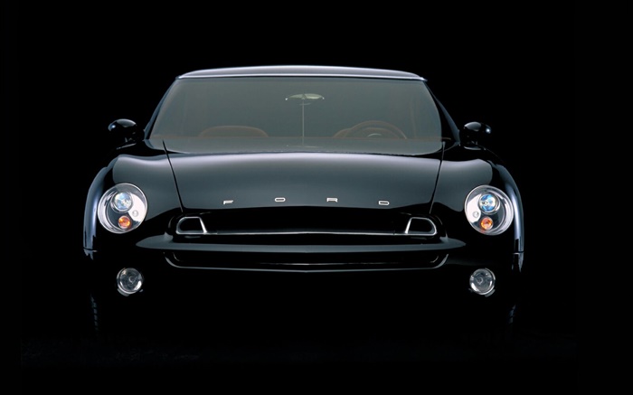 Форд вид спереди черный автомобиль, черный фон обои,s изображение