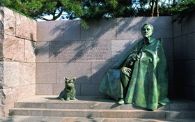 Франклин Делано Рузвельт, статуя HD обои